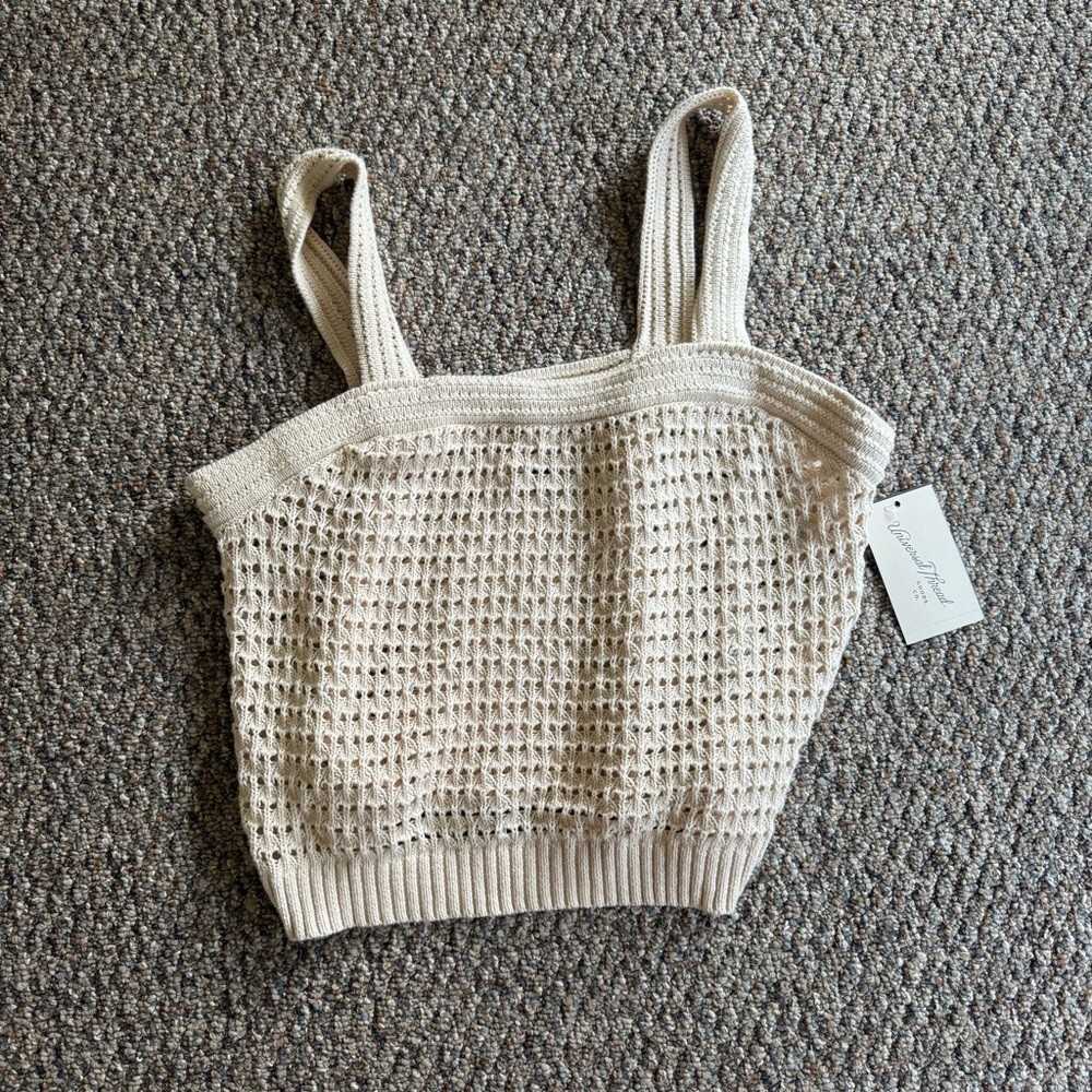 Universal Thread Beige Knit Tank Top